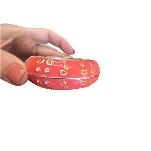 Orange and Coral Claw Bracelet